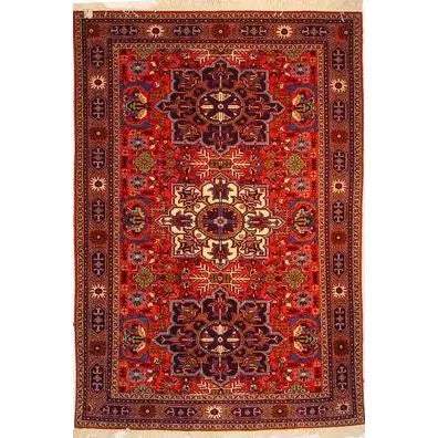 One Of The Kind Persian Ardabil Rug 6'4" X4'1"